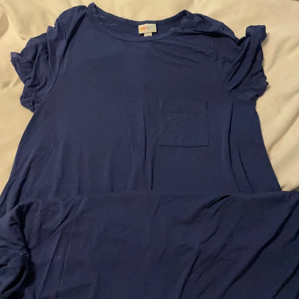 EUC LulaRoe steel blue size medium Carley